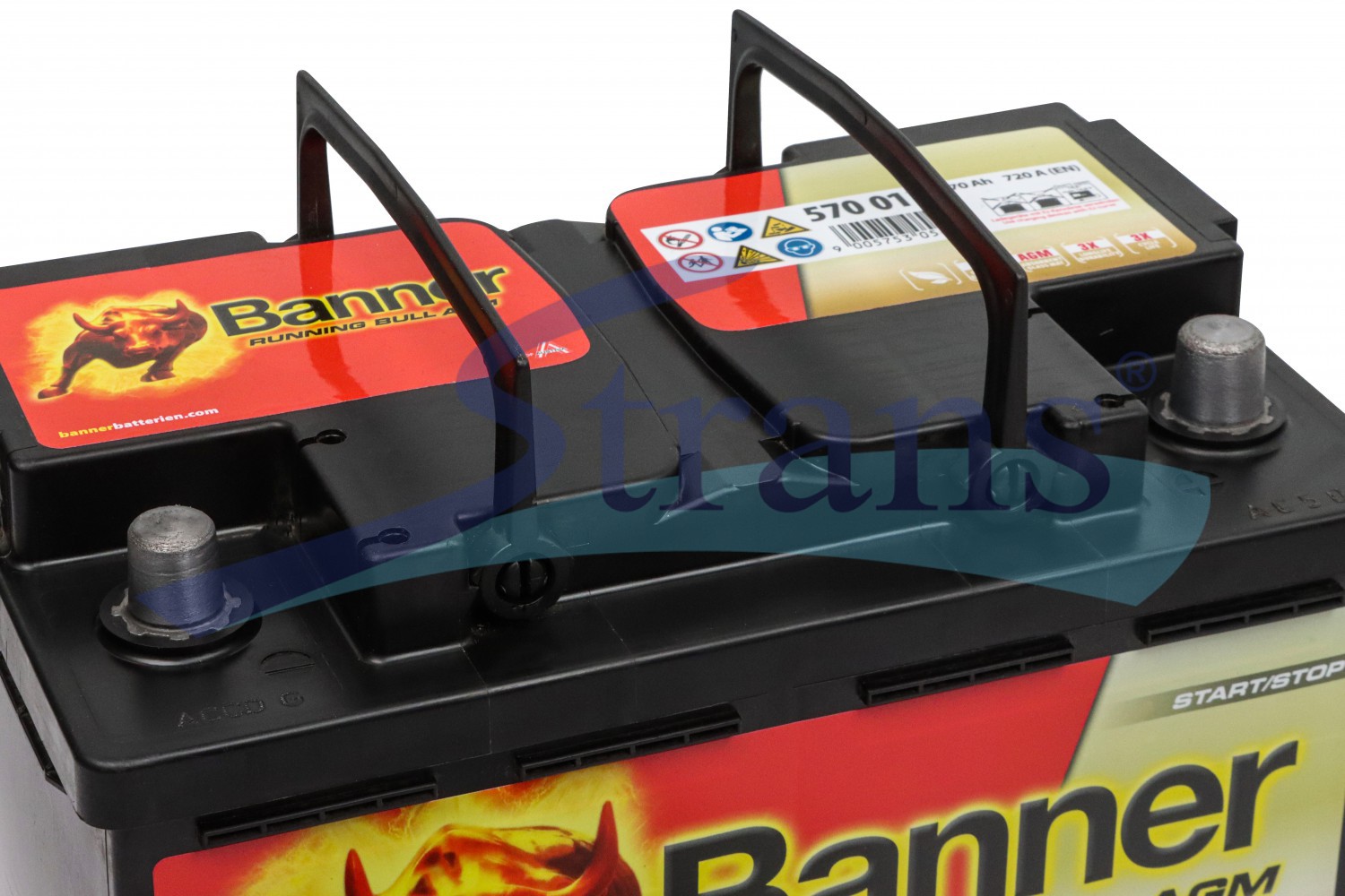 Акумулятор Banner Agm 12V 70Ah 760A R+ Running Bull 278*175*190Mm